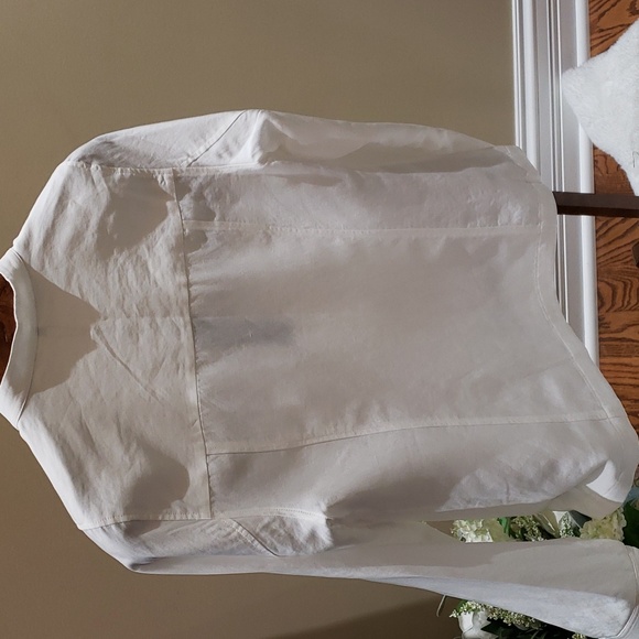 NWT KOBI HALPERIN Scarlett Band Collar Linen Blend Jacket MEDIUM - Picture 11 of 16